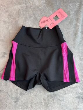 Rare NWT Bombshell Sportswear Ultra Neon Shorts Pink Size Small